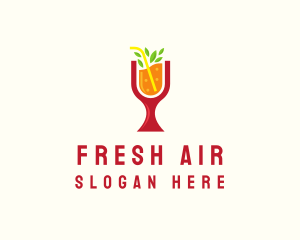 Fresh Orange Beverage logo design