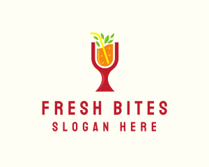 Fresh Orange Beverage logo design