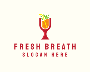 Fresh Orange Beverage logo design