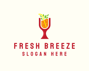 Fresh Orange Beverage logo design