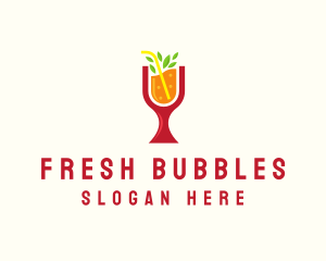 Fresh Orange Beverage logo design