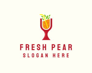 Fresh Orange Beverage logo design