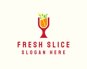 Fresh Orange Beverage logo design