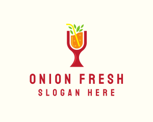 Fresh Orange Beverage logo design