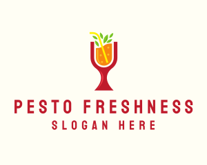 Fresh Orange Beverage logo design