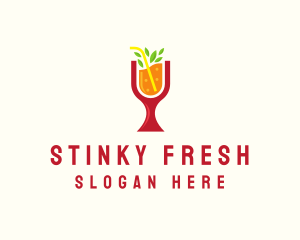 Fresh Orange Beverage logo design