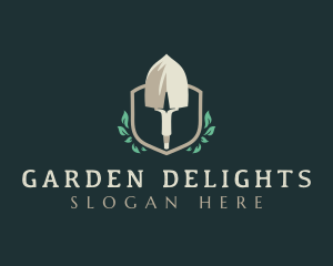 Garden Shovel Farming logo design