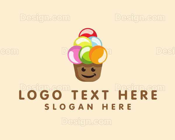 Happy Ice Cream Logo