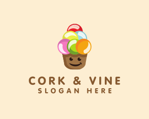 Happy Ice Cream  logo design