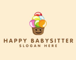 Happy Ice Cream  logo design