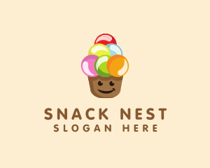 Happy Ice Cream  logo design