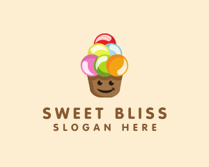 Happy Ice Cream  logo design