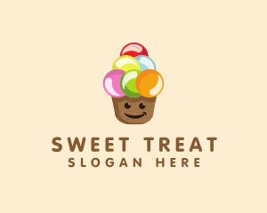 Happy Ice Cream  logo design