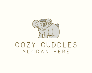 Koala Wildlife Animal logo design