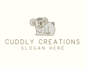 Koala Wildlife Animal logo design