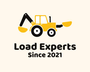 Backhoe Loader Equipment logo design