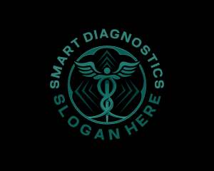 Caduceus Medical Diagnostic logo design