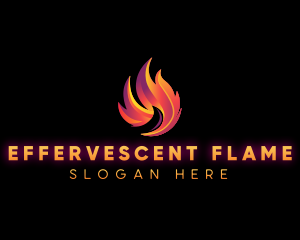 Blaze Fire Flame logo design