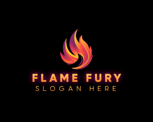 Blaze Fire Flame logo design