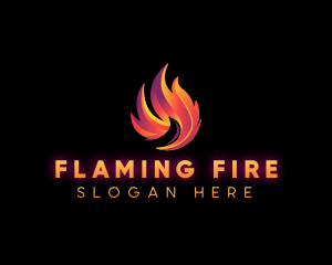 Blaze Fire Flame logo design