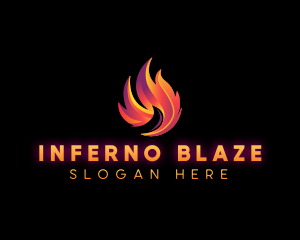 Blaze Fire Flame logo design