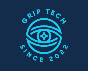 Tech Surveillance Eye logo design