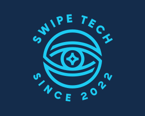 Tech Surveillance Eye logo design