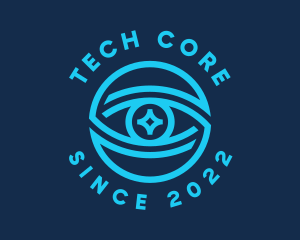 Tech Surveillance Eye logo design