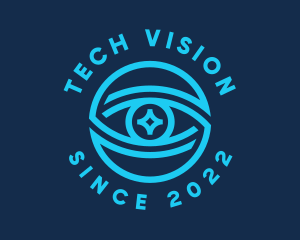 Tech Surveillance Eye logo design