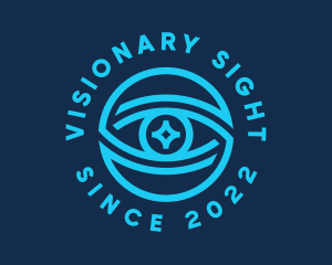 Tech Surveillance Eye logo design