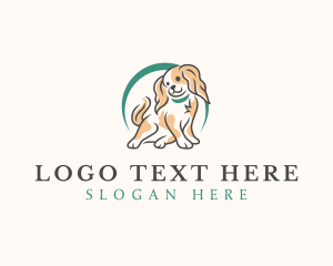 Cute Spaniel Dog Logo