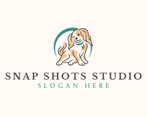 Cute Spaniel Dog logo