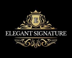 Elegant Crest Crown logo design