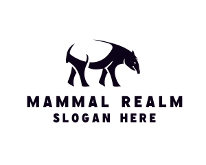 Animal Tapir Wildlife logo