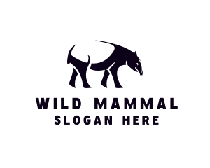 Animal Tapir Wildlife logo design