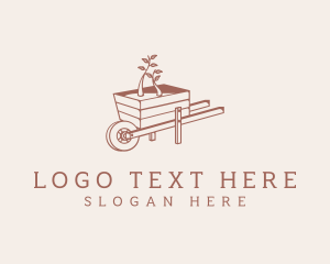 Wheelbarrow Garden Plant logo