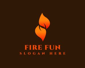 Fire Leaf Flame logo