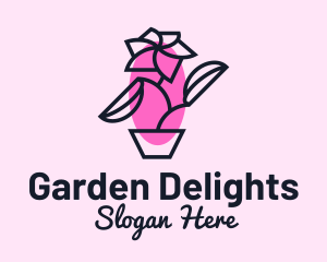 Spring Flower Gardening  logo design