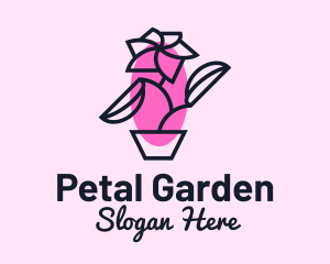 Spring Flower Gardening  logo design