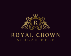 Royalty Shield Crest logo design