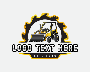 Excavator Equipment Construction logo