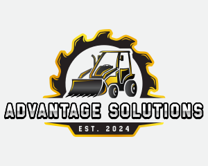 Excavator Equipment Construction Logo
