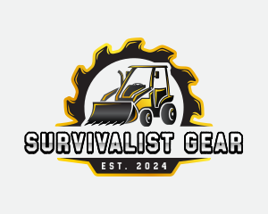 Excavator Equipment Construction logo design