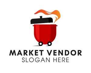 Hotpot Soup Delivery  logo design