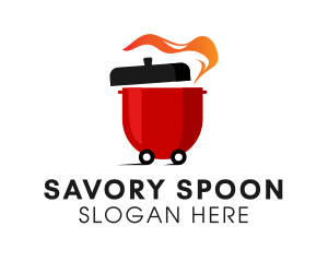 Hotpot Soup Delivery  logo design