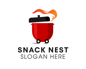 Hotpot Soup Delivery  logo design