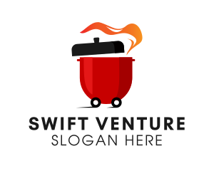 Hotpot Soup Delivery  logo design