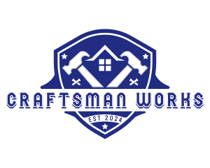 Hammer Renovation Builder logo design