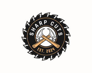 Hammer Saw Hardware logo design