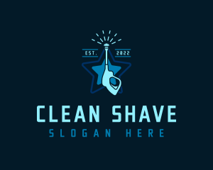 Pressure Washer Cleaning logo design